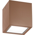 Ideal Lux - Venkovní bodové svítidlo TECHO 1xGU10/20W/230V 9x9 cm IP54 hnědá